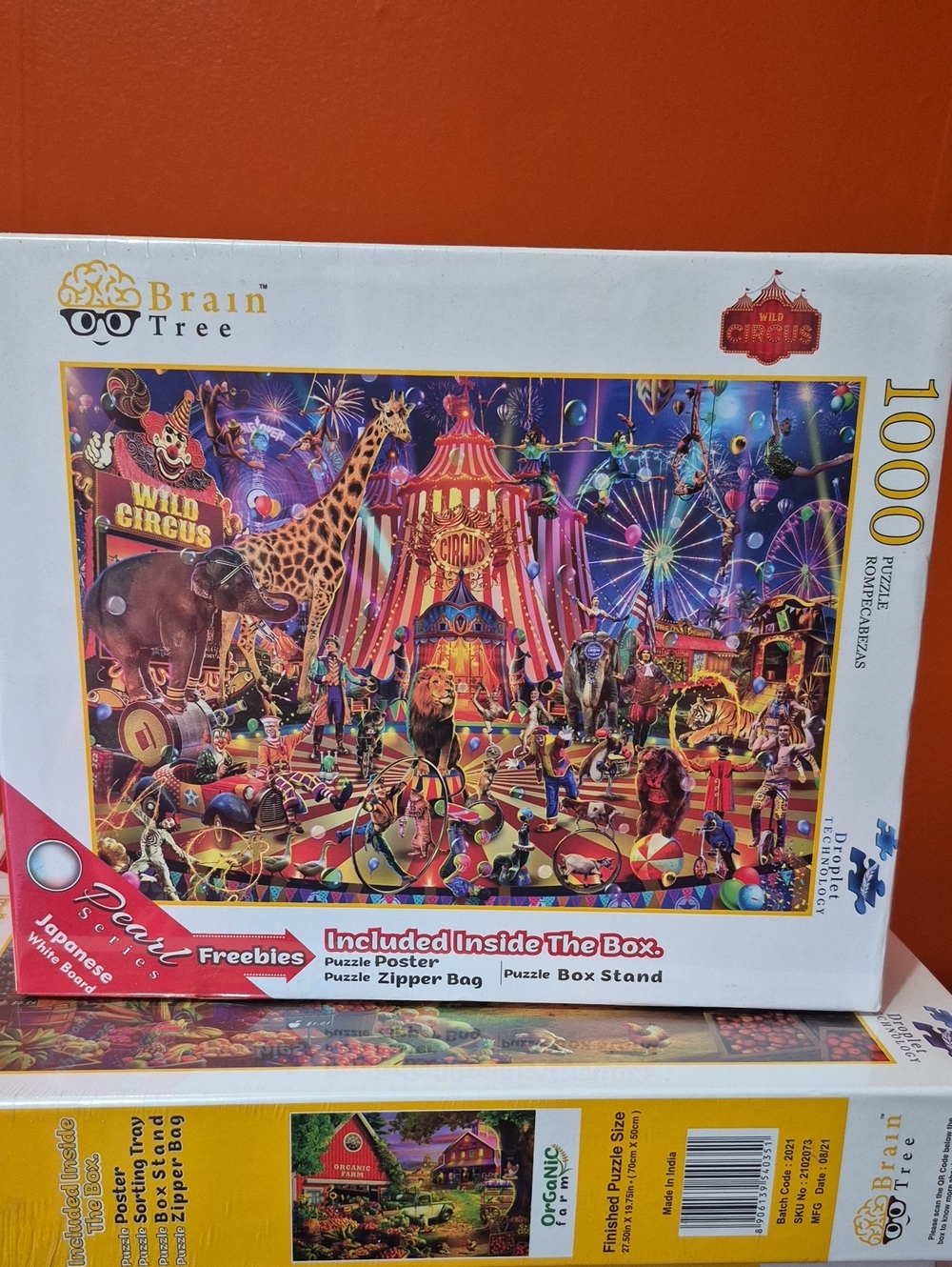 Wild Circus 1000-Piece Puzzle — Multicolor Circus Scene